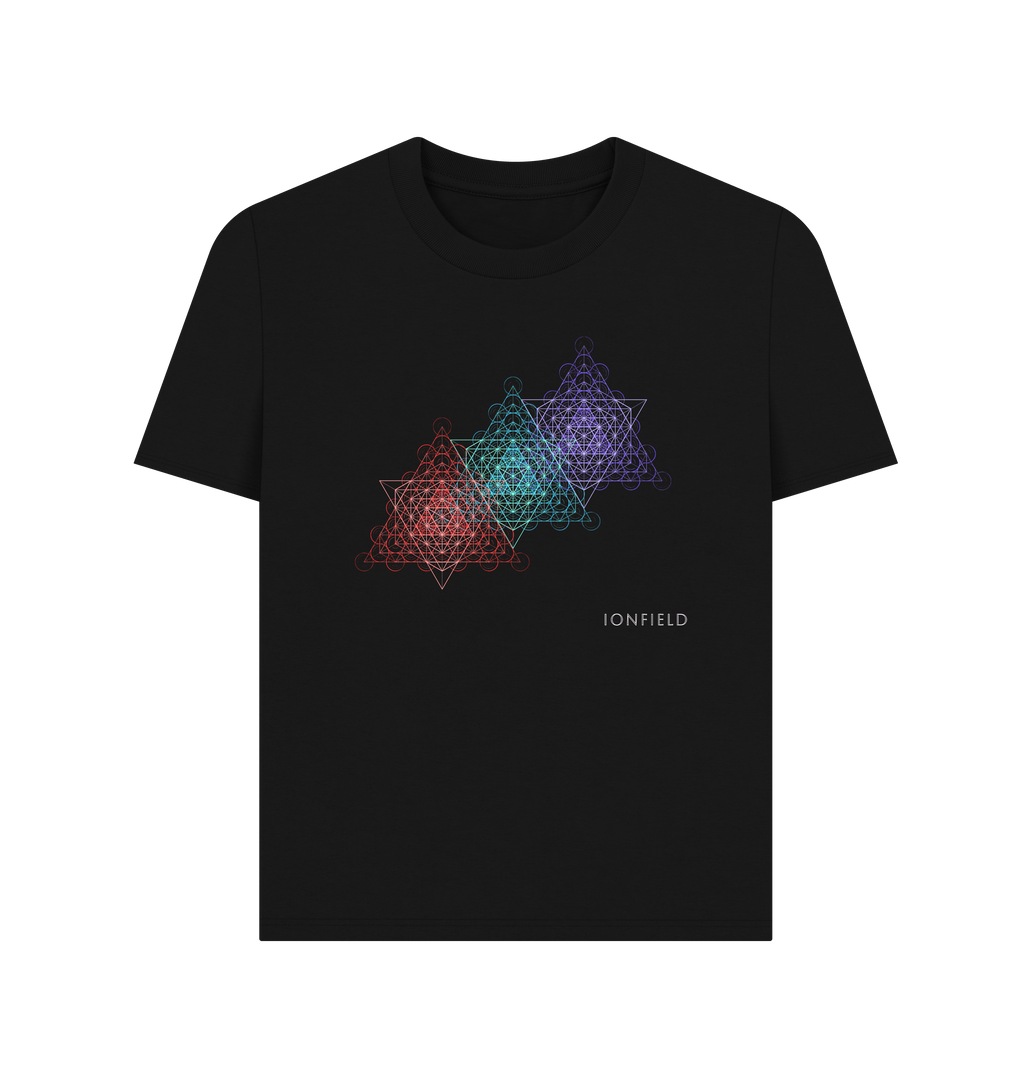 Black Printed T-shirt Front