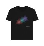 Black Printed T-shirt Front