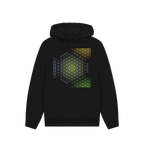 Black Printed Hoody Front