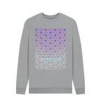 Light Heather Printed Sweater Front