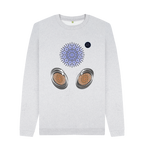 Grey Recycled Printed Sweater Front