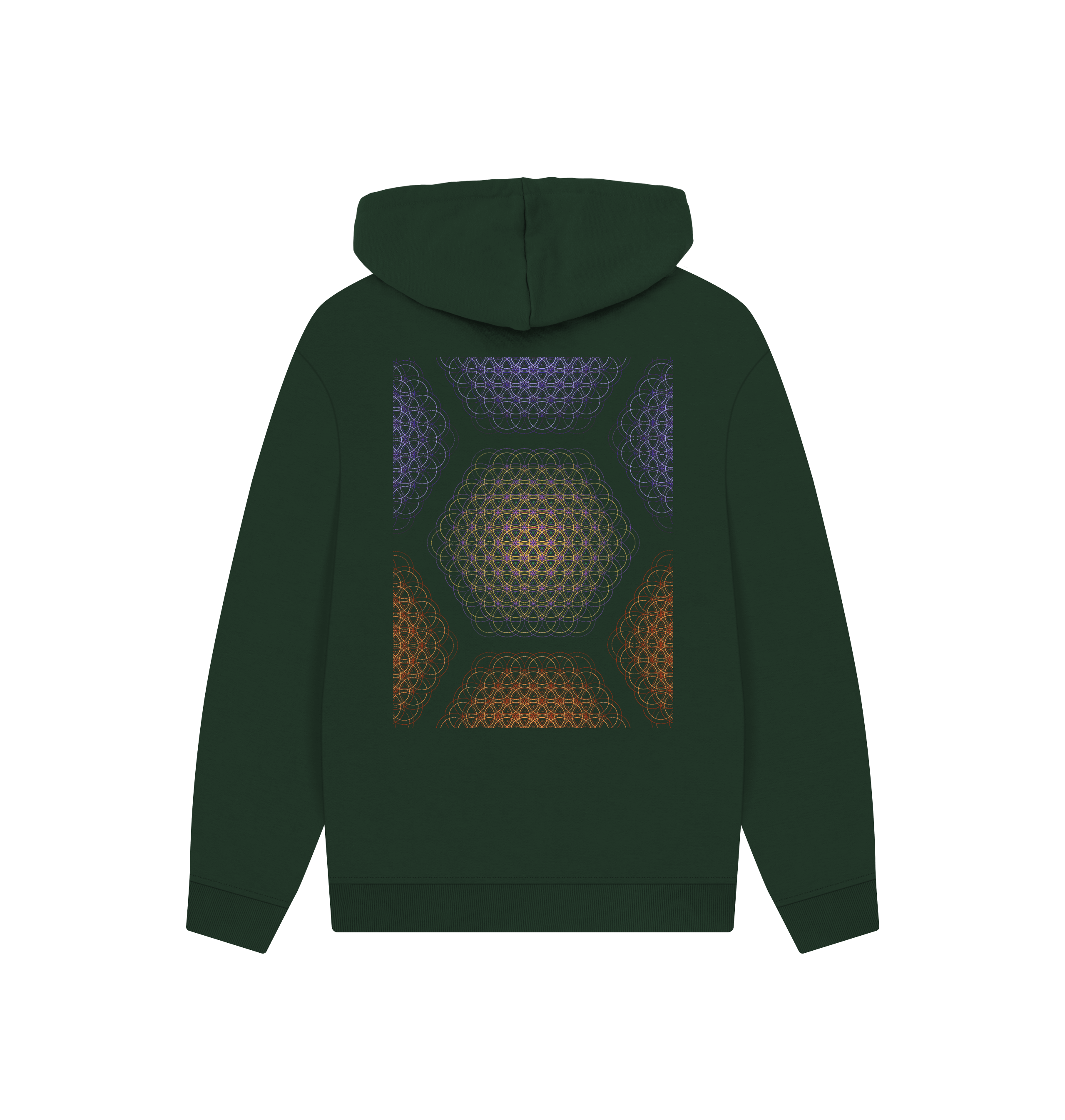 Evergreen Printed Hoody Back