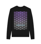 Black Printed Sweater Front