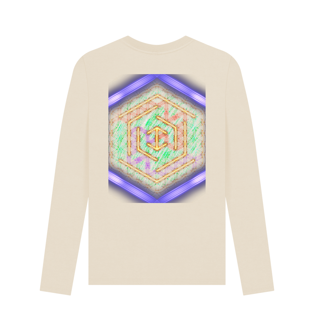 Oat Printed Long Sleeve T Shirt Back