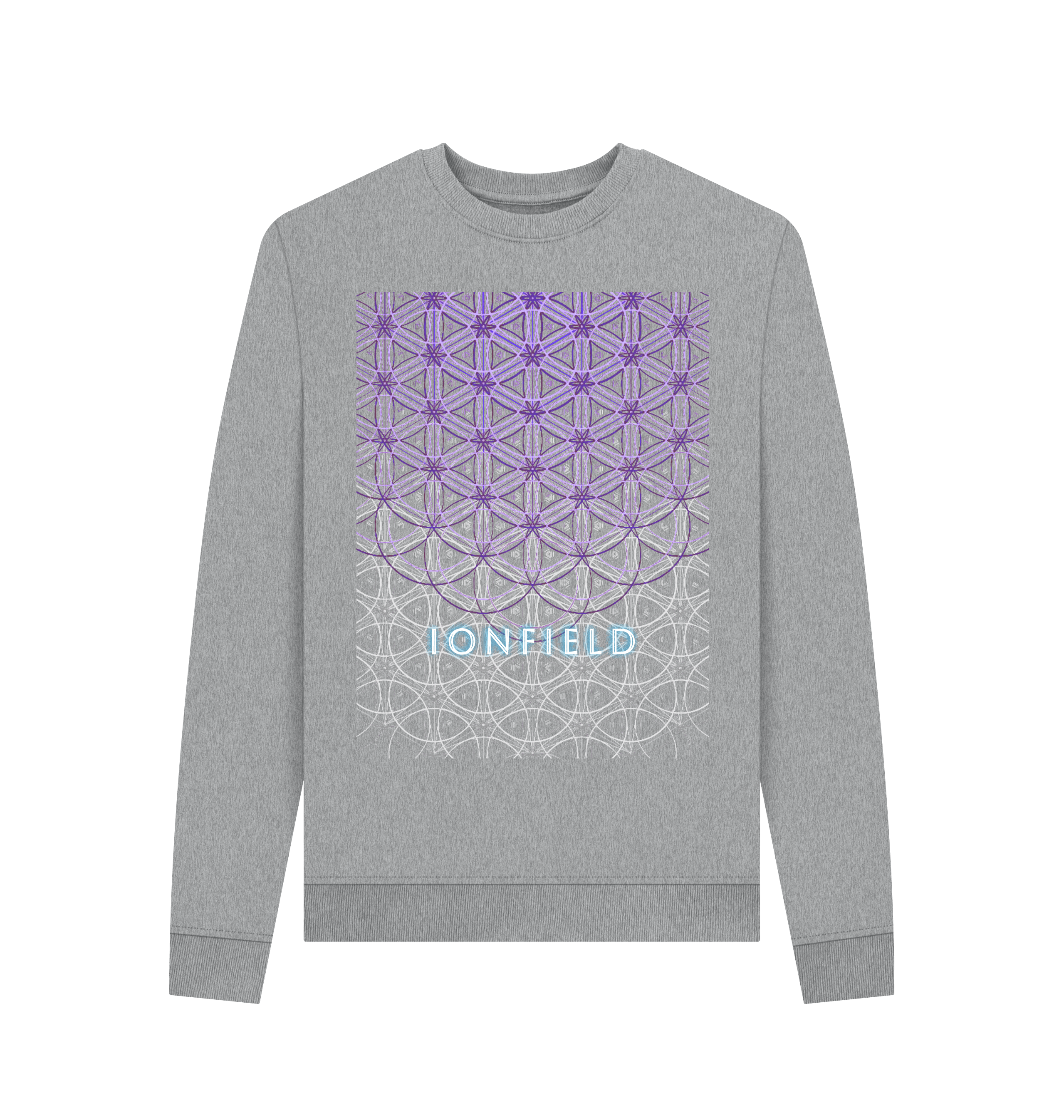 Light Heather Printed Sweater Front