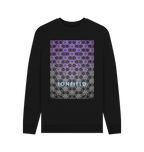 Black Printed Sweater Front