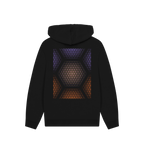 Black Printed Hoody Back