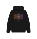 Black Printed Hoody Front