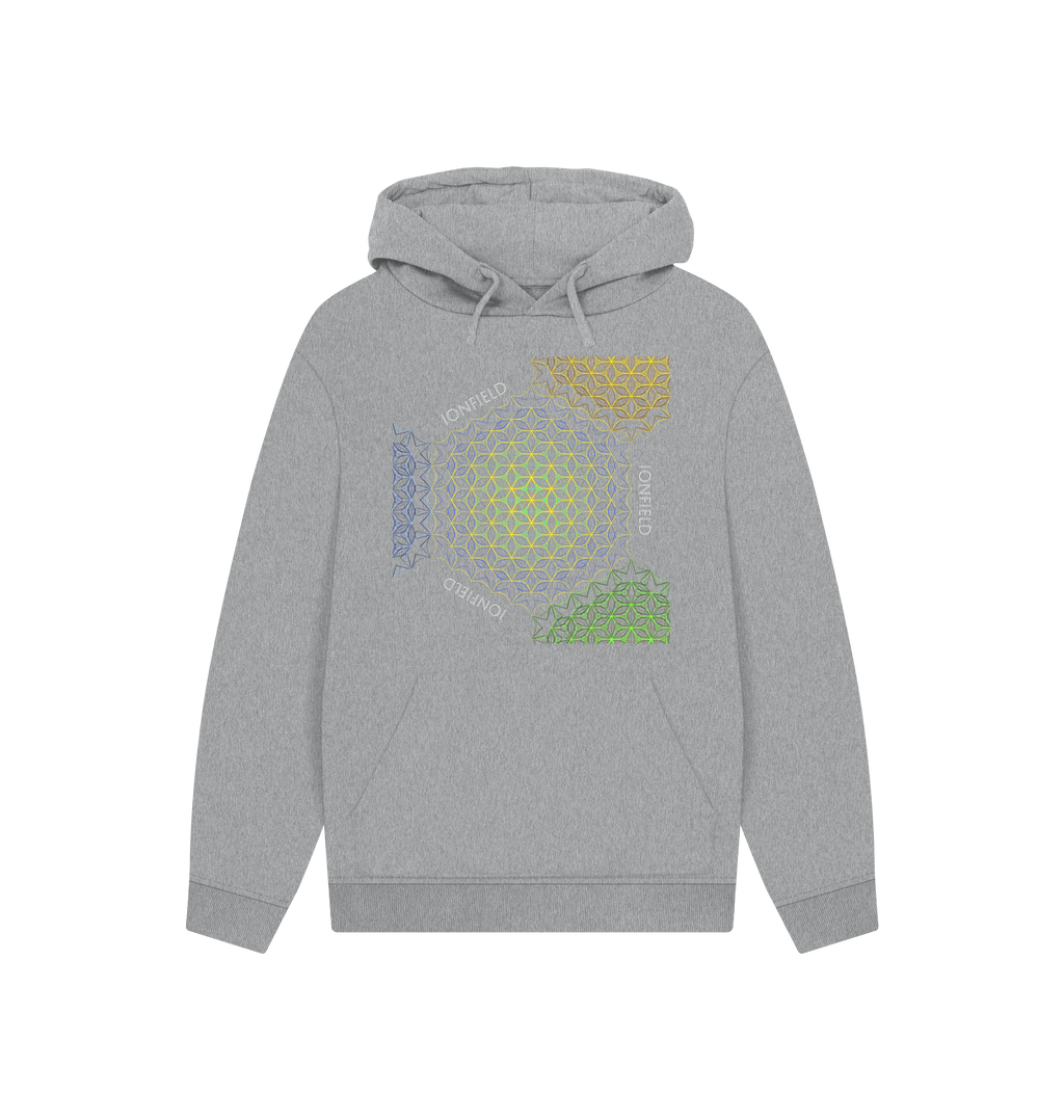 Athletic Grey Printed Hoody Front