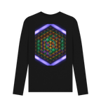 Black Printed Long Sleeve T Shirt Back