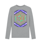 Athletic Grey Printed Long Sleeve T Shirt Back