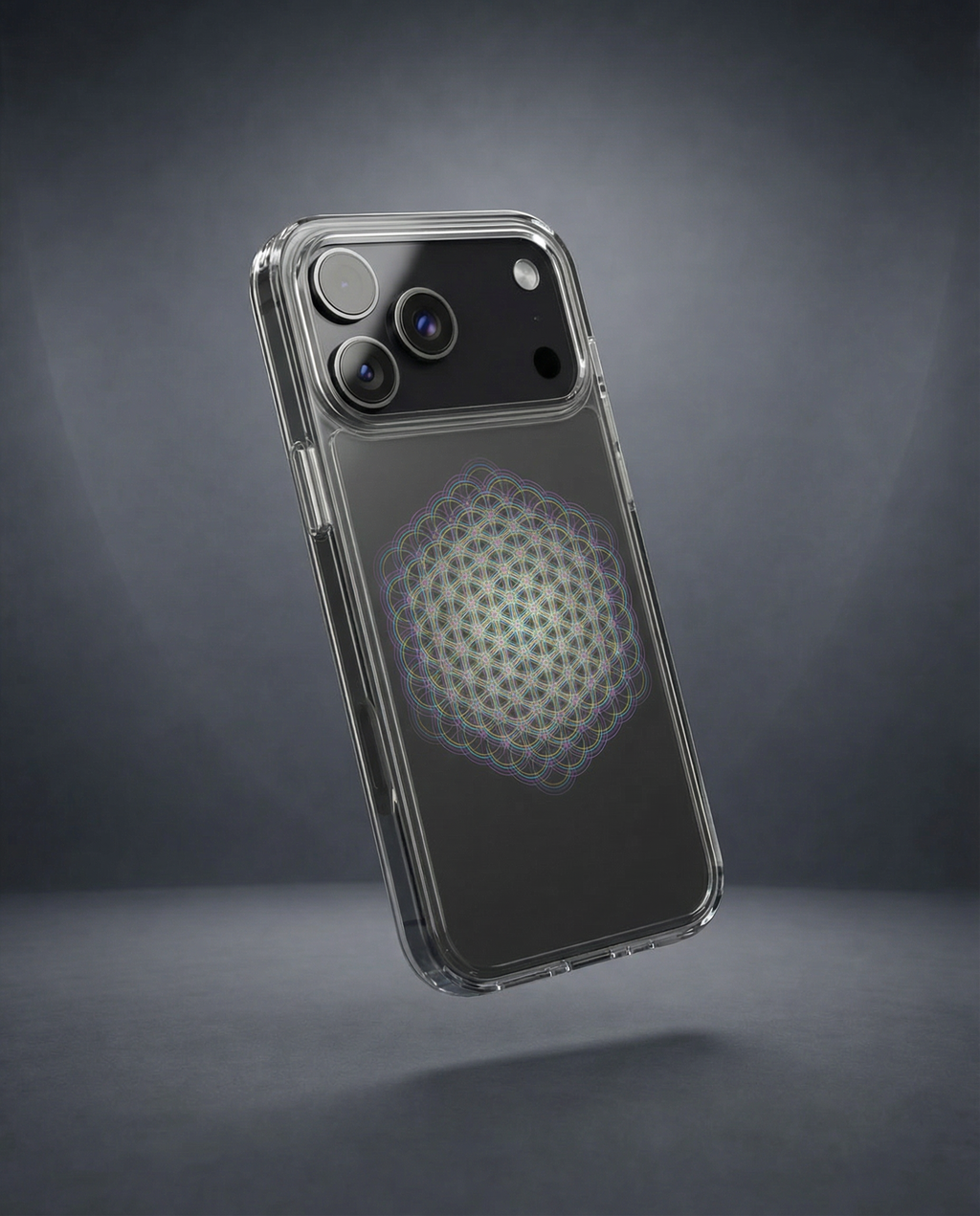 Hexa Phase | Clear iPhone Case