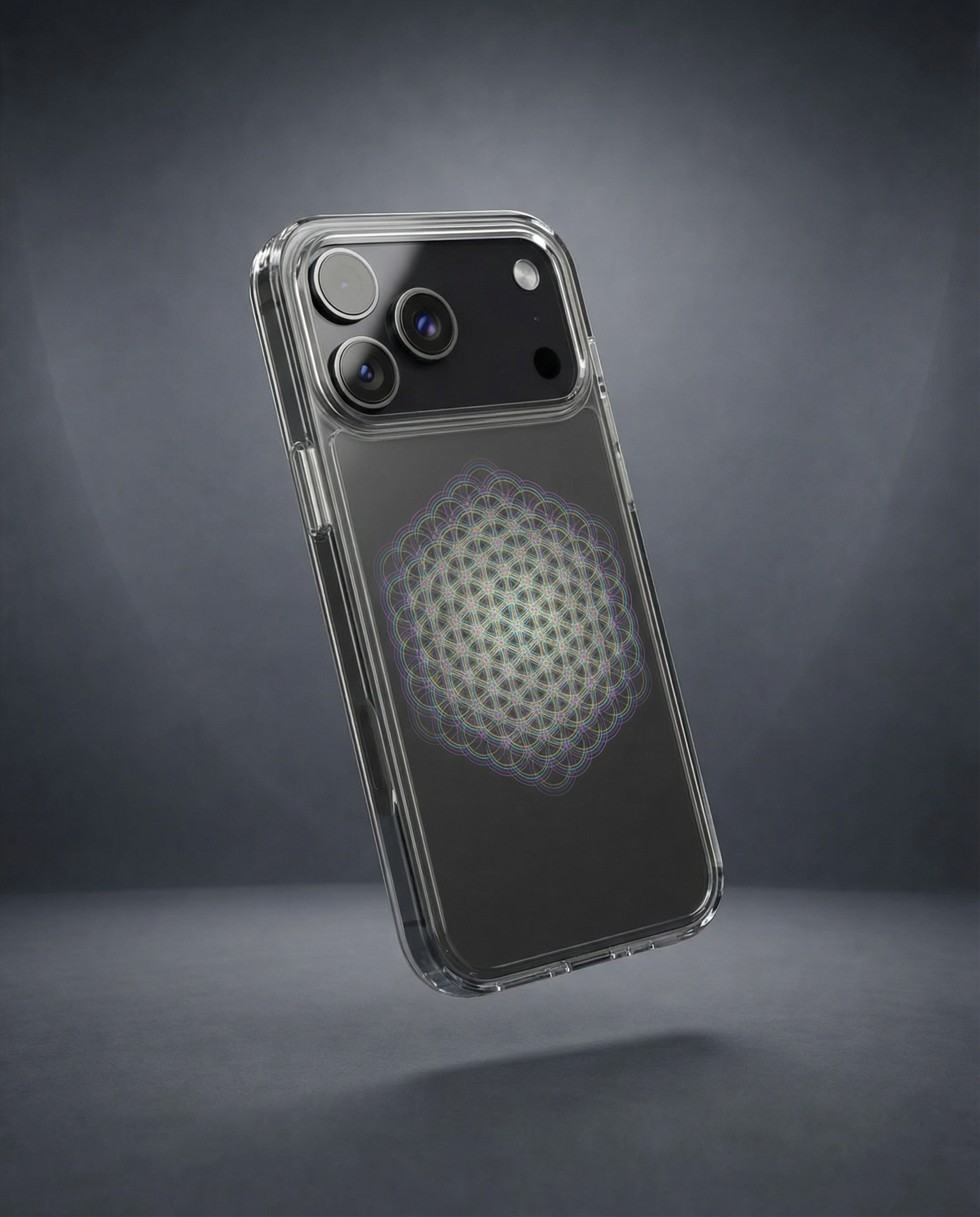 Hexa Phase | Clear iPhone Case