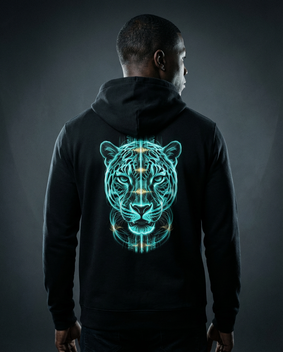 Quantum Jaguar | Organic Cotton Unisex Hoodie