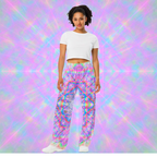 All-over print unisex wide-leg pants