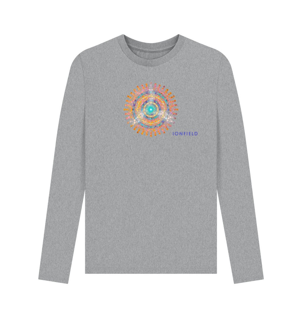 Athletic Grey Printed Long Sleeve T Shirt Front