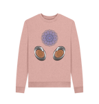 Sunset Pink Recycled Printed Sweater Front