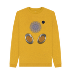 Sunflower Yellow Recycled Printed Sweater Front