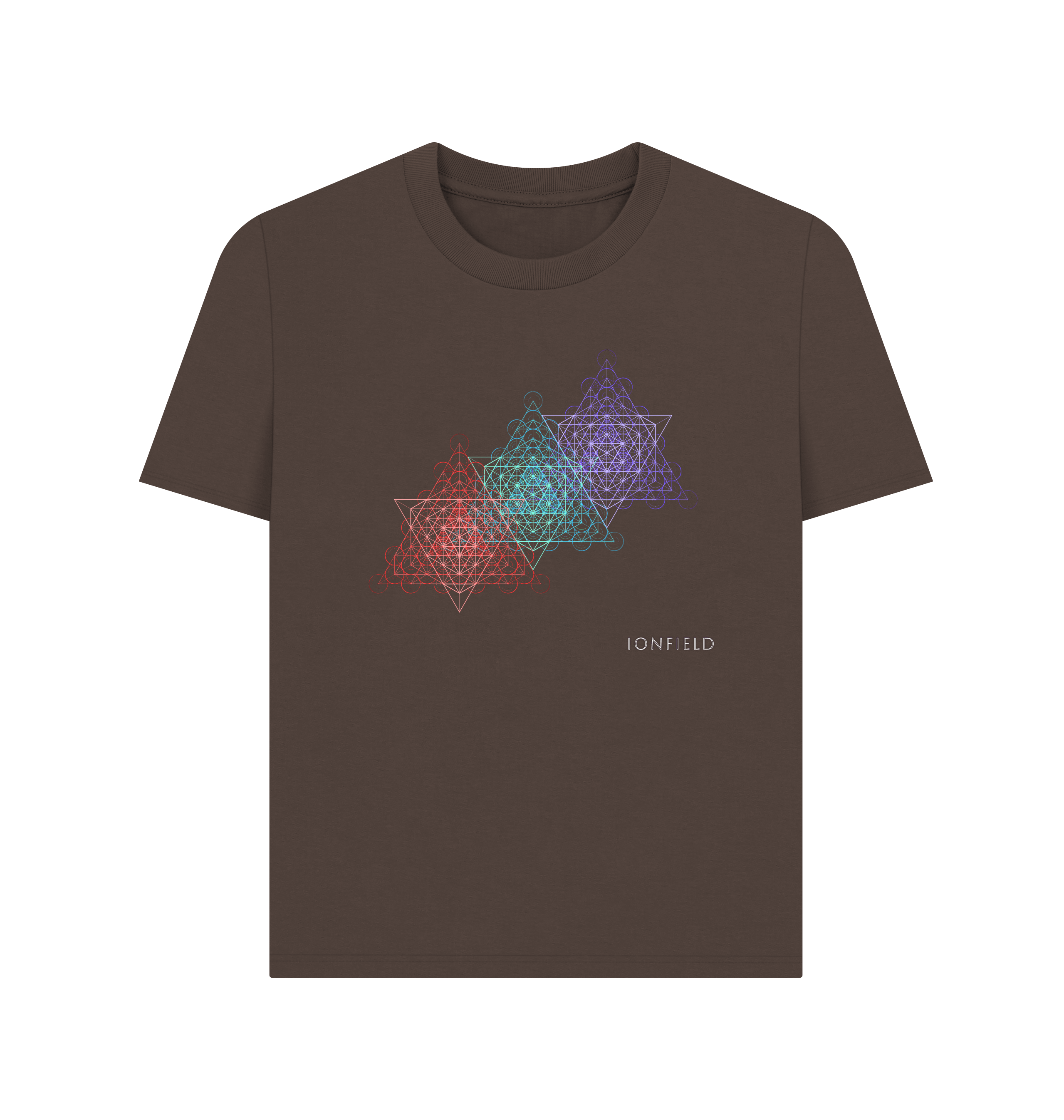 Chocolate Printed T-shirt Front