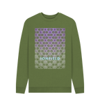 Khaki Printed Sweater Front