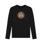 Black Printed Long Sleeve T Shirt Front