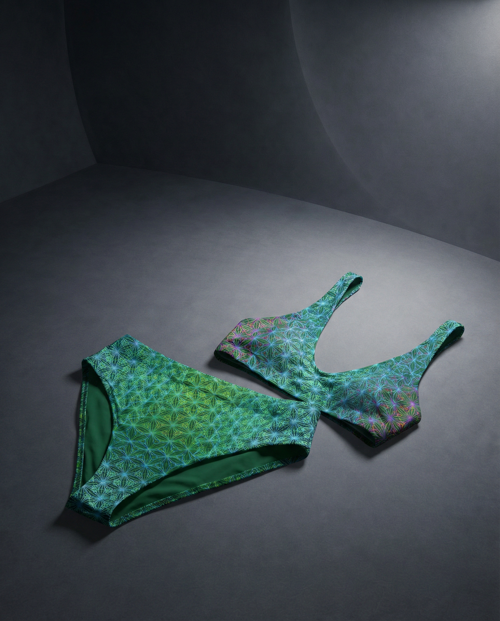 Tidal Radiance | Recycled High-Waisted Bikini