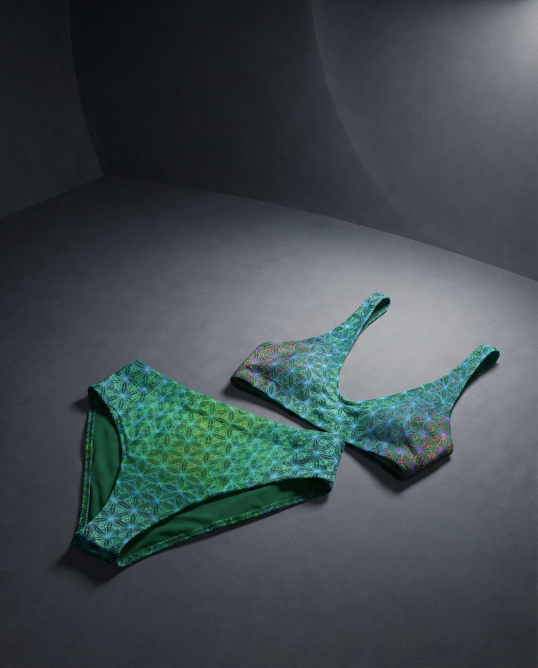 Tidal Radiance | Recycled High-Waisted Bikini