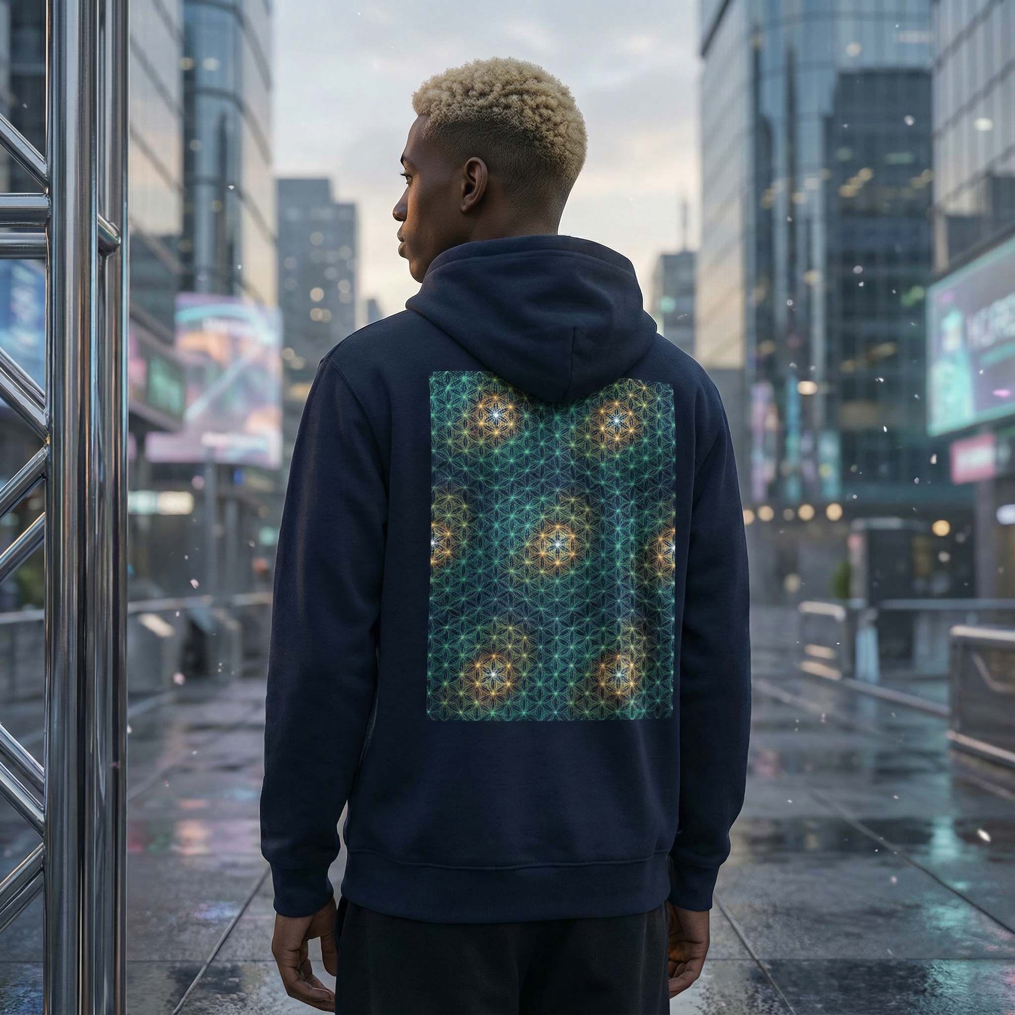 Emerald Vortex | Organic Cotton Unisex Hoodie